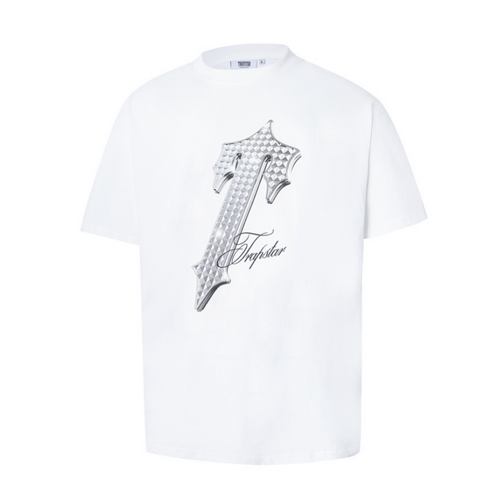 Stylisches Trapstar Logo T-Shirt: Bequemes Baumwoll-Shirt für Streetwear-Fans