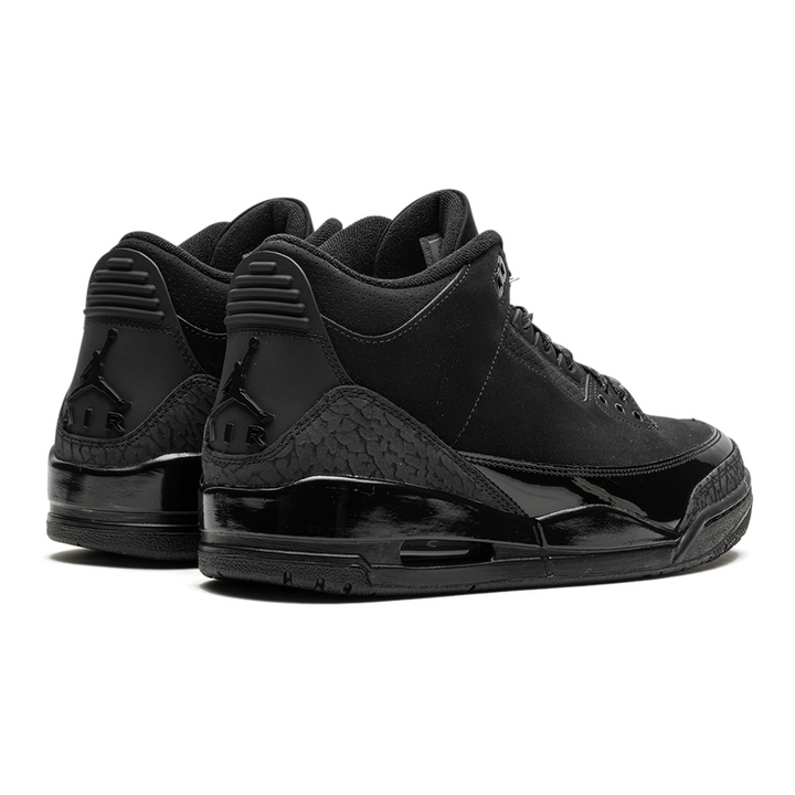 Air Jordan 3 Retro "Black Cat" Elegante Schwarze Sneaker für Herren – Legendärer Style