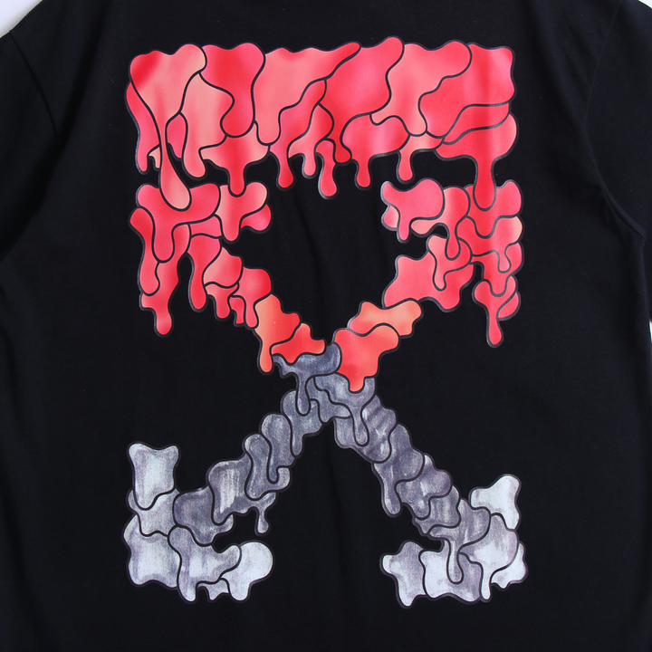 Luxuriöses Off-White Monogramm Baumwoll T-Shirt – Premium Streetwear Kurzarm Oberteil Herren