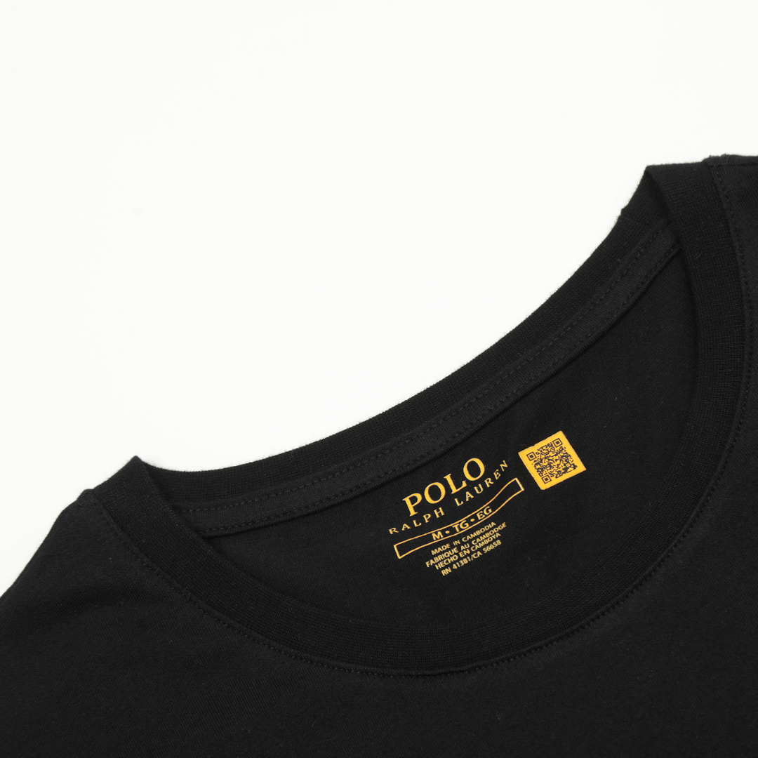 Klassisches Polo Ralph Lauren Herren Baumwoll-T-Shirt mit ikonischem Pony Logo
