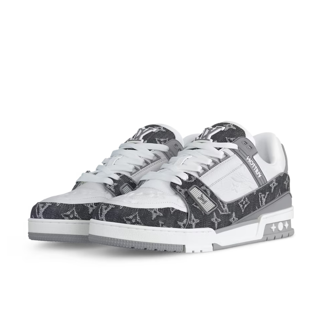 Luxuriöse Louis Vuitton Trainer Grau Sneaker für Herren – Stilvoller Komfort