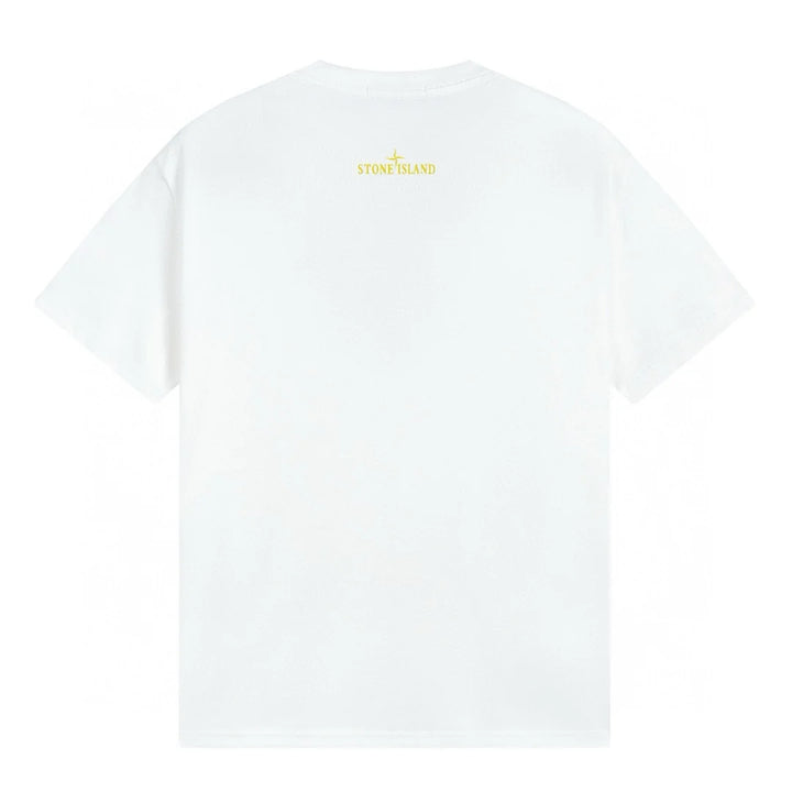 Stone Island Polychromatisches Baumwoll-T-Shirt Herren – Exklusiver Kompass-Patch Design