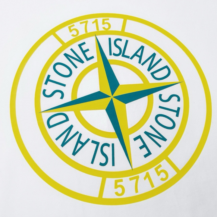 Stone Island Polychromatisches Baumwoll-T-Shirt Herren – Exklusiver Kompass-Patch Design