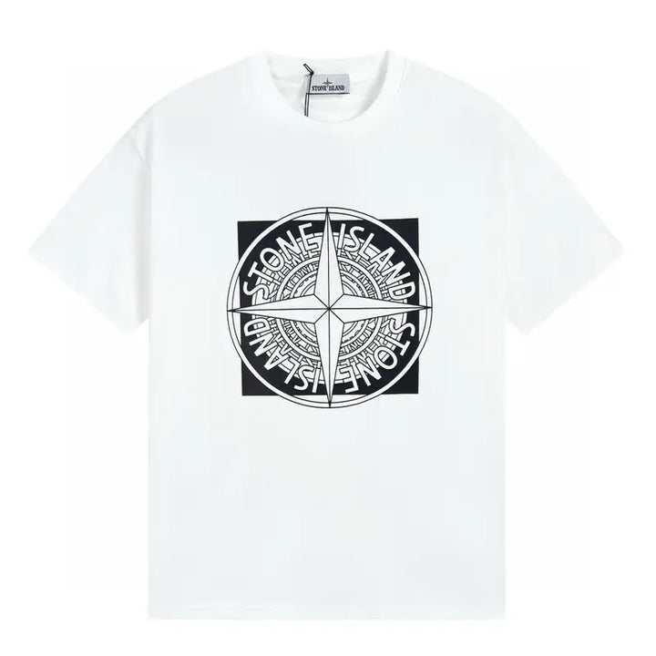 Exklusives Stone Island Monogramm T-Shirt: Hochwertige Baumwolle, Urban Style