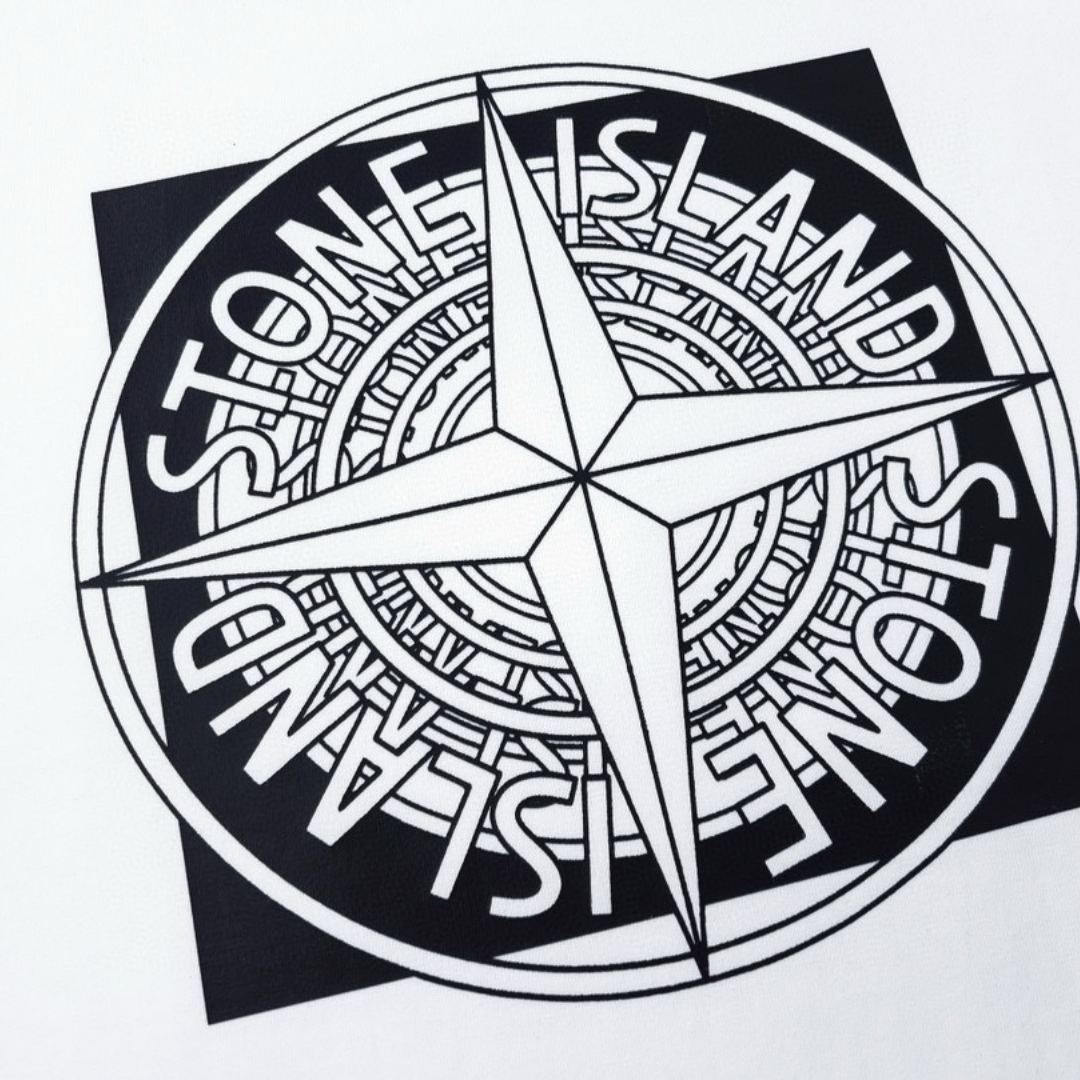 Exklusives Stone Island Monogramm T-Shirt: Hochwertige Baumwolle, Urban Style