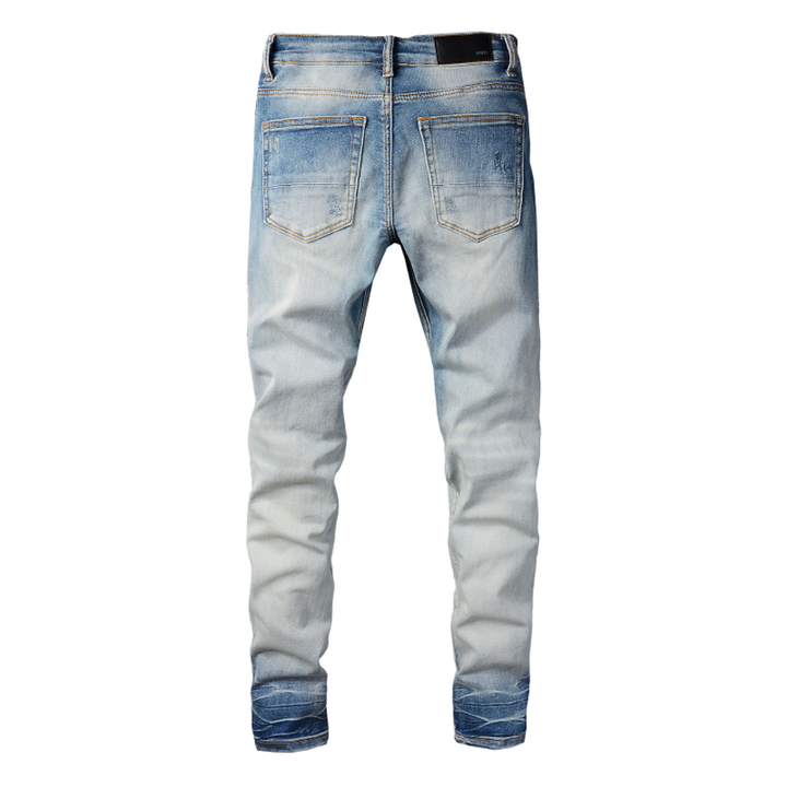 Amiri M.A. Paint Splatter Jeans – Luxuriöse Designer Herren Slim Fit Denim