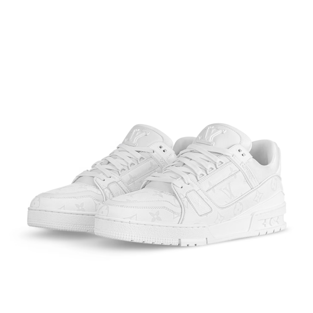 Luxuriöse Louis Vuitton Trainer Weiße Sneaker Herren – Stilvoll, Bequem, Trendsetzend
