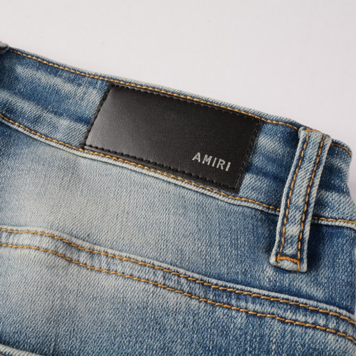 Amiri M.A. Paint Splatter Jeans – Luxuriöse Designer Herren Slim Fit Denim