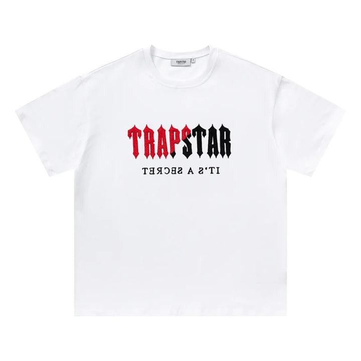 Trapstar Decoded Weißes Kurzes Set – Stylische Streetwear für Herren Sommer