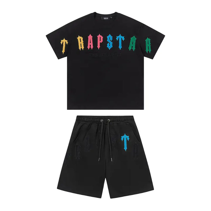 Exklusives Trapstar Decoded Central Shorts Set Herren – Stylischer Streetwear Freizeitanzug