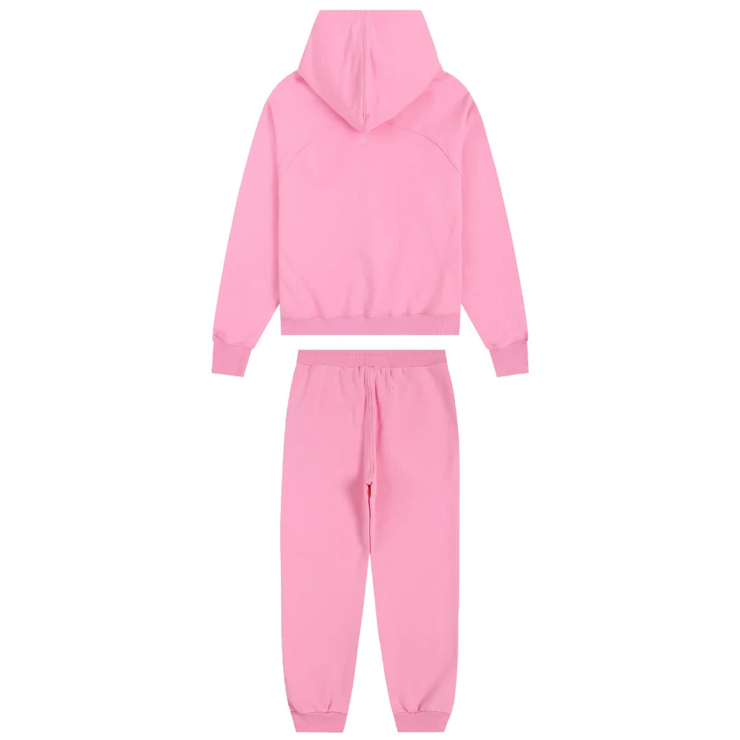 AMI Paris Luxus Trainingsanzug: Bequemer Baumwoll-Fleece Freizeit-Zweiteiler mit Herz-Logo