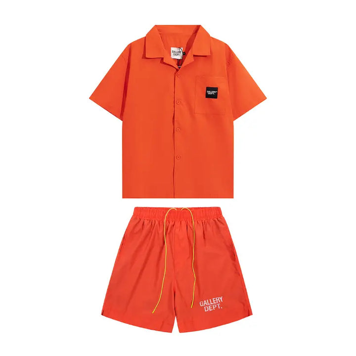 Stylisches Gallery Dept. Kurzes Set: Handbemalte Streetwear für Trendsetter