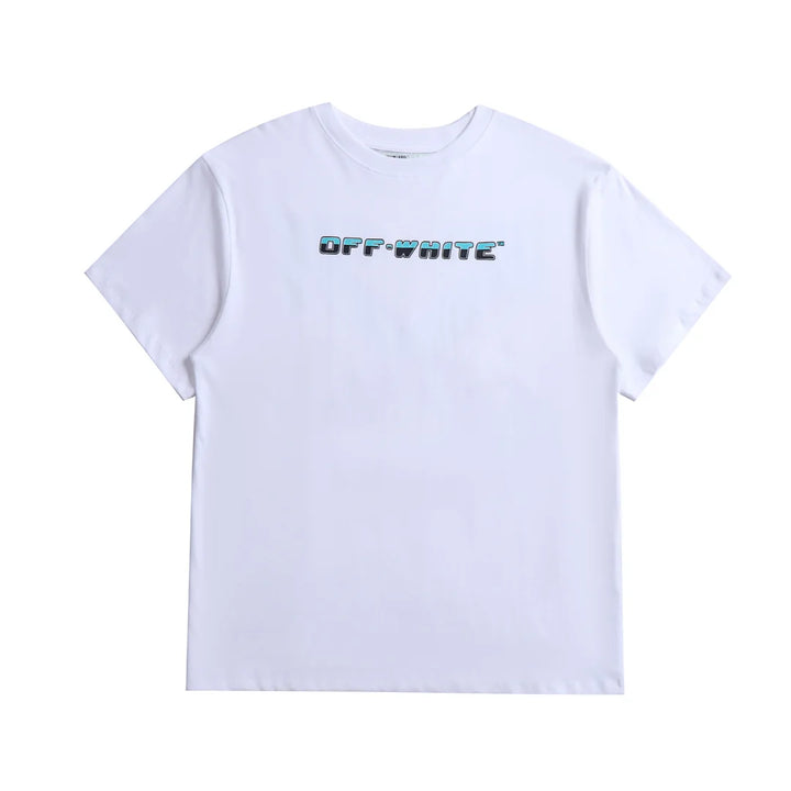 Off-White Monogramm Baumwoll T-Shirt: Luxuriöses Designer Streetwear Shirt Herren