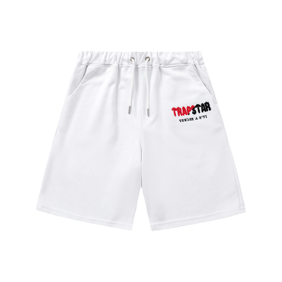 Trapstar Decoded Weißes Kurzes Set – Stylische Streetwear für Herren Sommer