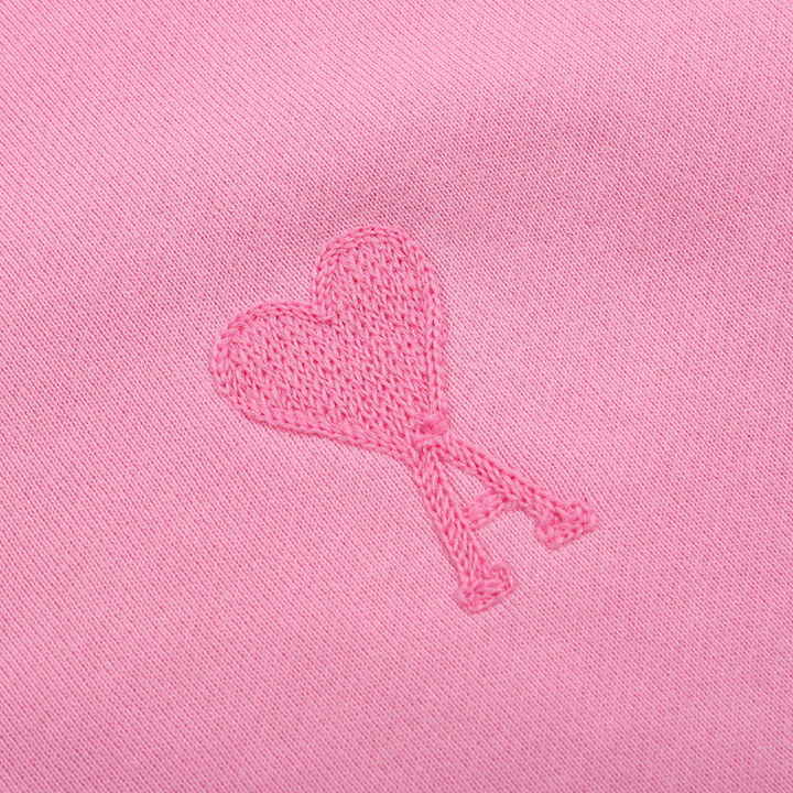 AMI Paris Luxus Trainingsanzug: Bequemer Baumwoll-Fleece Freizeit-Zweiteiler mit Herz-Logo