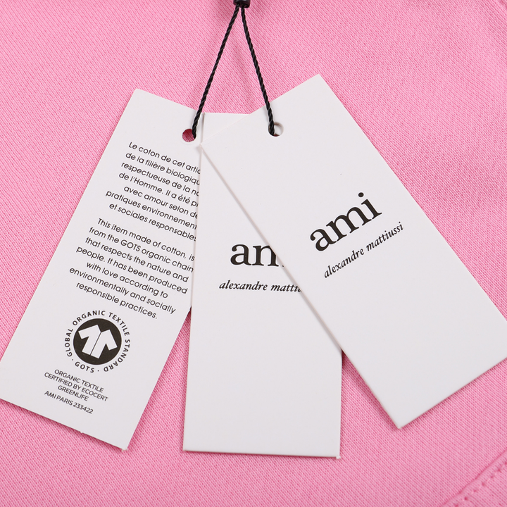 AMI Paris Luxus Trainingsanzug: Bequemer Baumwoll-Fleece Freizeit-Zweiteiler mit Herz-Logo