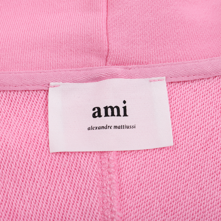 AMI Paris Luxus Trainingsanzug: Bequemer Baumwoll-Fleece Freizeit-Zweiteiler mit Herz-Logo