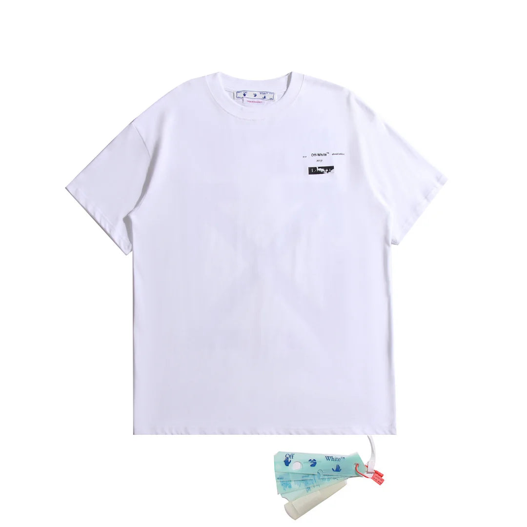 Off-White Monogramm T-Shirt Luxus Streetwear Statement Design Top