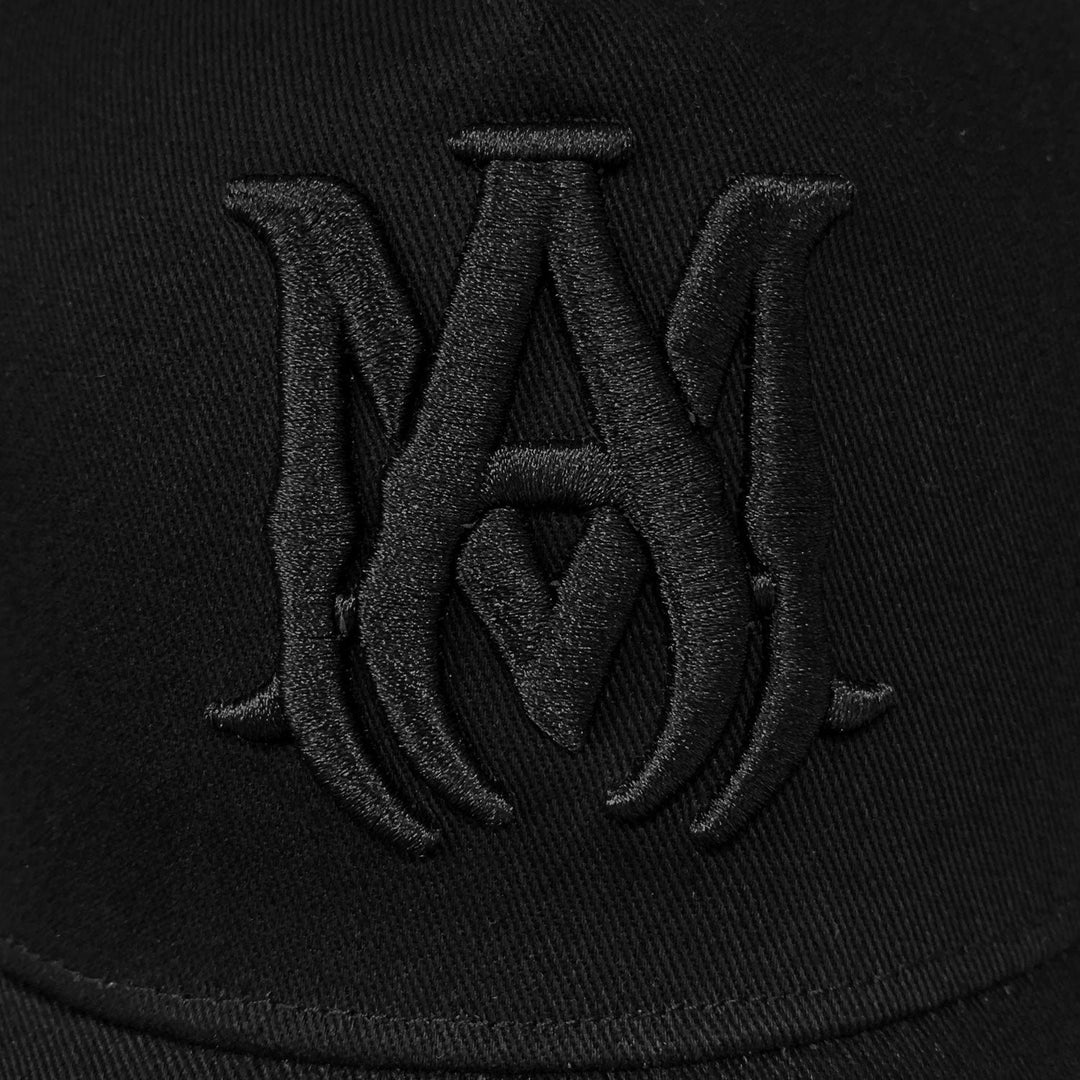 Exklusive Amiri Cap: Stylische Schwarze Kappe für Herren mit Logo-Stickerei