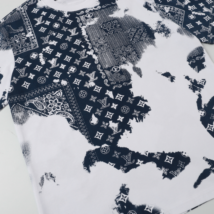 Exklusives Louis Vuitton Designer T-Shirt – Premium Baumwolle Monogramm Logo Herren