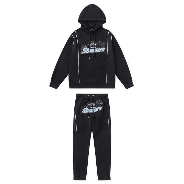 Trapstar Monogramm Shooter Kapuzen-Trainingsanzug – Luxuriöser Streetwear-Style
