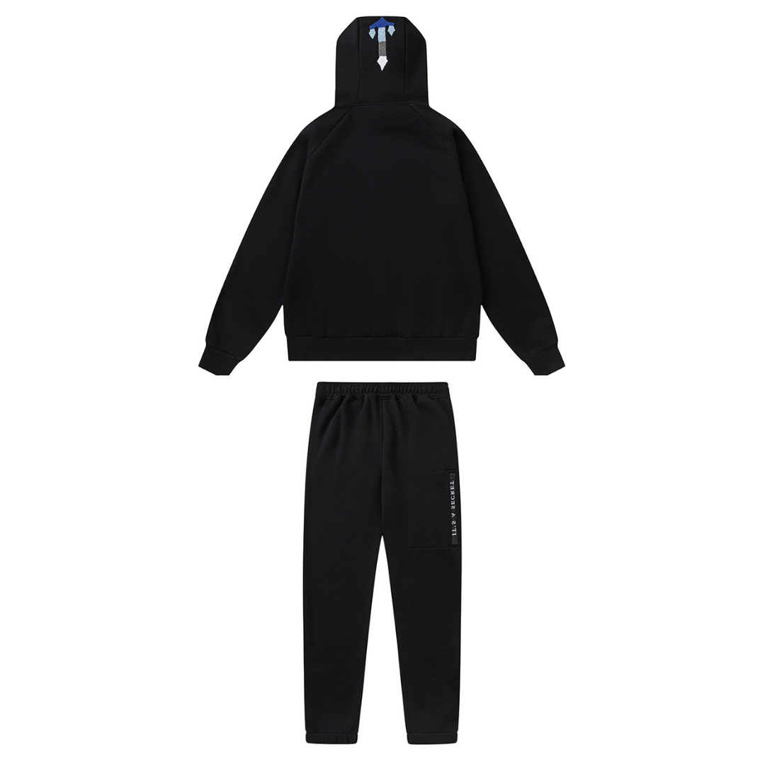 Trapstar Decoded 2.0 Blauer Kapuzen-Jogginganzug – Stylischer Streetwear Komfort