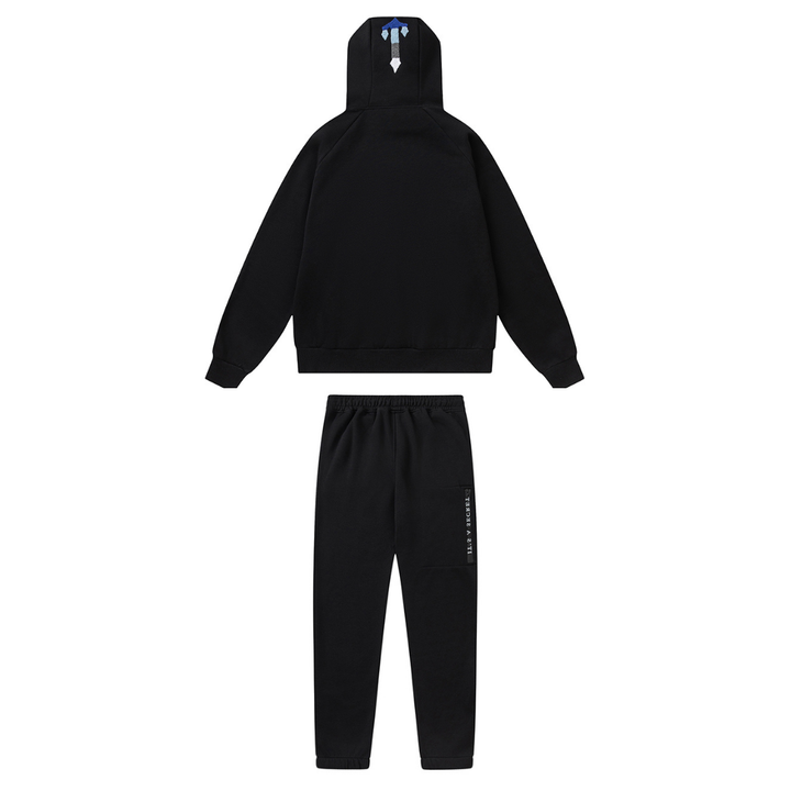 Trapstar Decoded 2.0 Blauer Kapuzen-Jogginganzug – Stylischer Streetwear Komfort