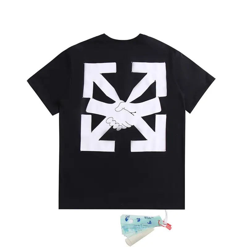 Off-White Monogramm Herren T-Shirt – Premium Baumwolle, Stylisch, Kurzarm Design