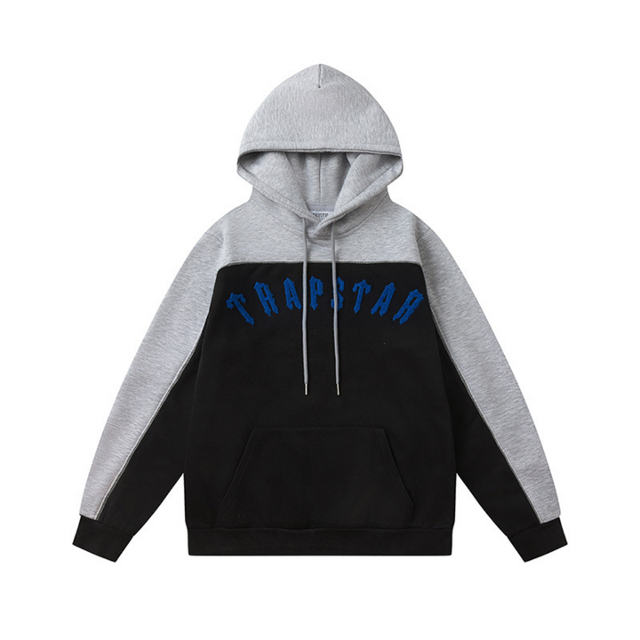 Trapstar Irongate Arch Chenille Grau-Blauer Trainingsanzug – Stilvoller Streetwear Jogger Set