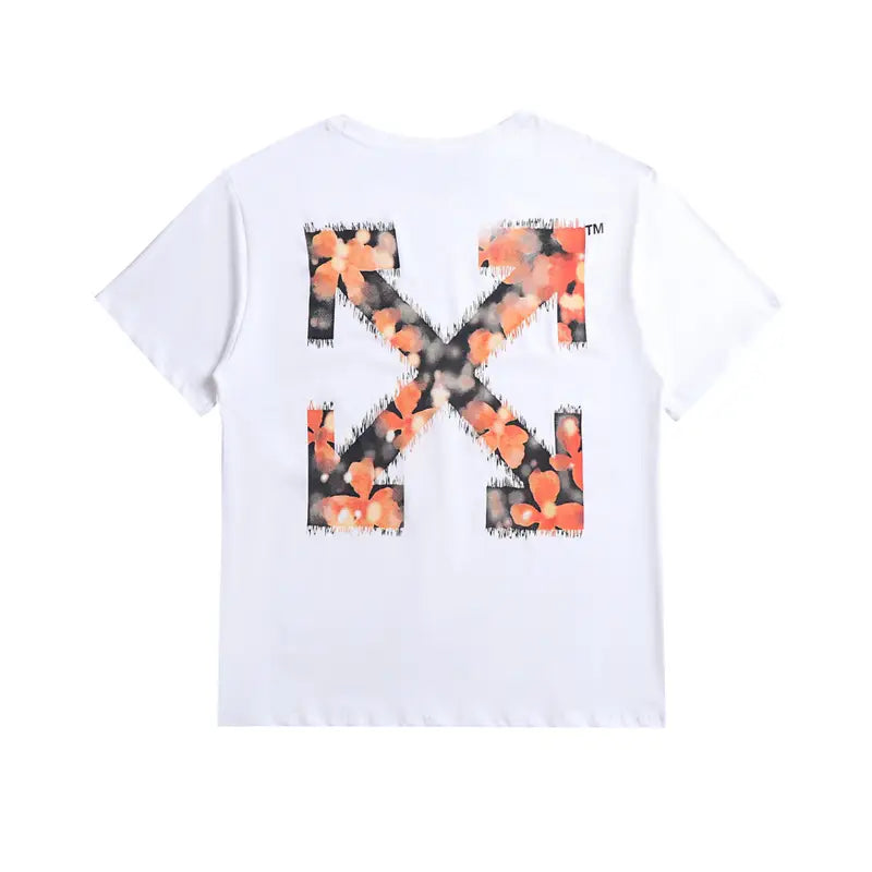 Off-White Luxus Streetwear T-Shirt Baumwolle Monogramm Designer Oversize Passform Herren Damen