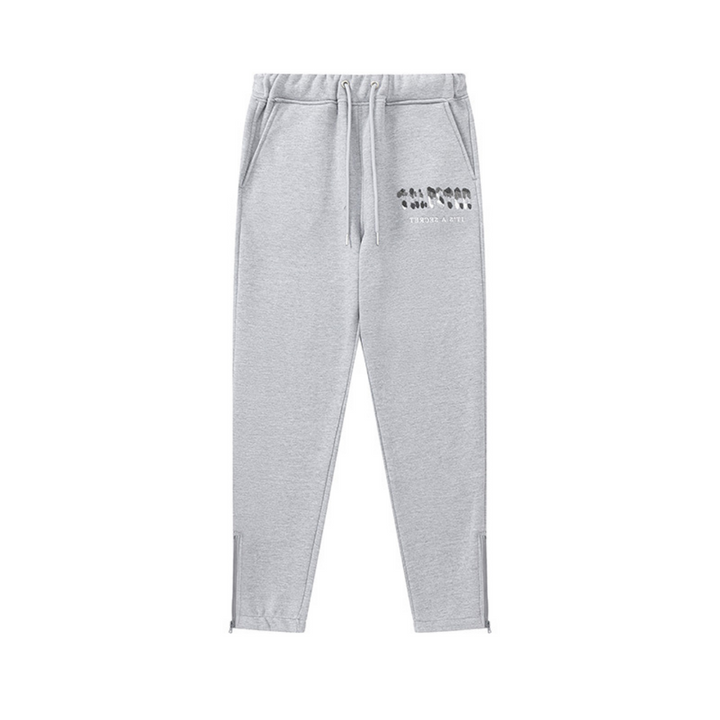 Trapstar Decoded Grauer Trainingsanzug: Luxuriöser Streetwear-Stil für Herren, Bequem & Trendy