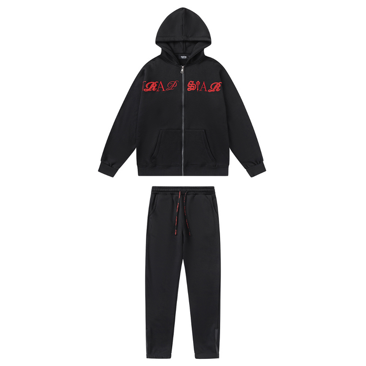 Trapstar Irongate Roter Secret Jogginganzug Herren Set – Stilvoll, Bequem, Urban Streetwear Look