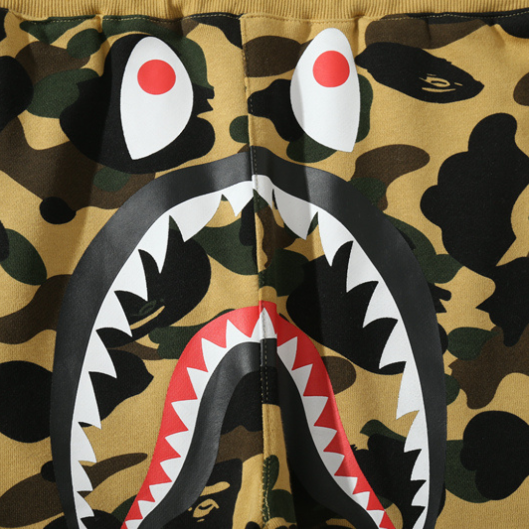 BAPE Trainingsanzug Herren – Exklusiver Streetwear Camo Freizeitanzug Set