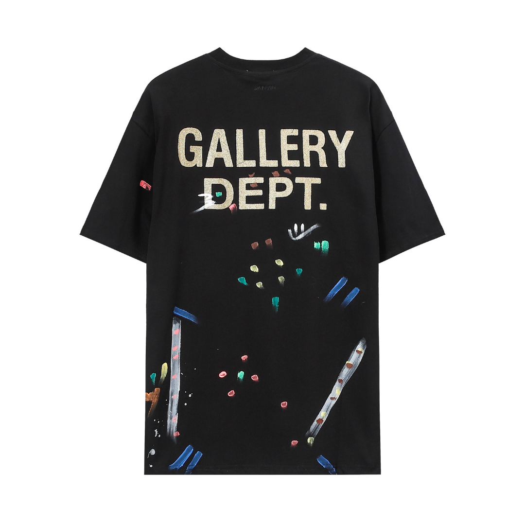 LNVN x Gallery Dept. Handbemaltes Streetwear T-Shirt: Künstlerisches Oversize Design aus Baumwolle
