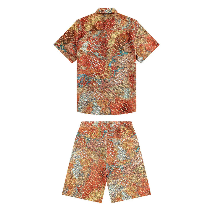 Burberry Luxus Kurzset Herren Sommer Outfit Designer Baumwolle Freizeit Anzug