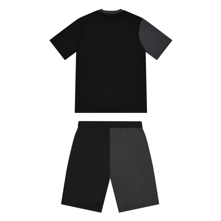 Trapstar Shooters Kurzset Schwarz Grau Herren Streetwear Gemütliche Sportswear