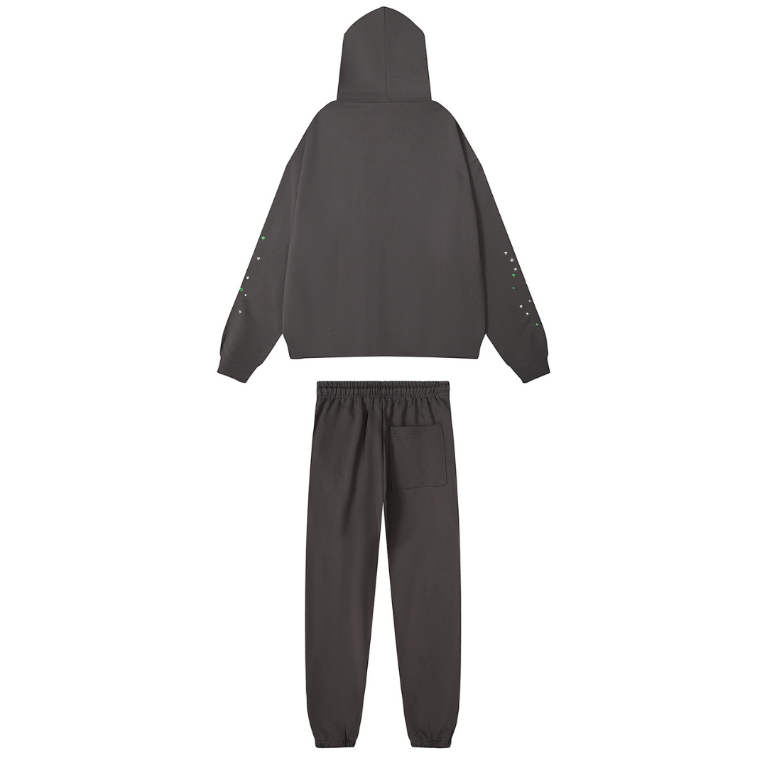 SP5DER Gemütlicher Trainingsanzug: Stylischer Hoodie & Komfortable Hose Streetwear Look