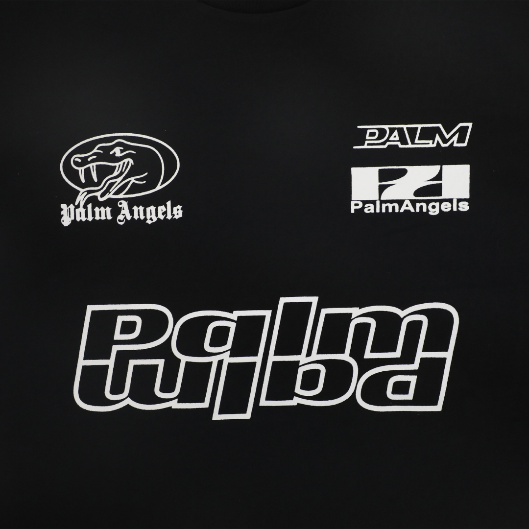 Palm Angels Premium Baumwoll Designer T-Shirt: Luxuriöses Streetwear Mode Statement Unisex