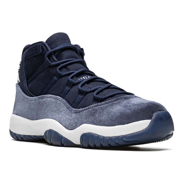 AIR JORDAN 11 Samt WMNS "Midnight Navy" Luxus-Sneaker Damen Basketballschuh