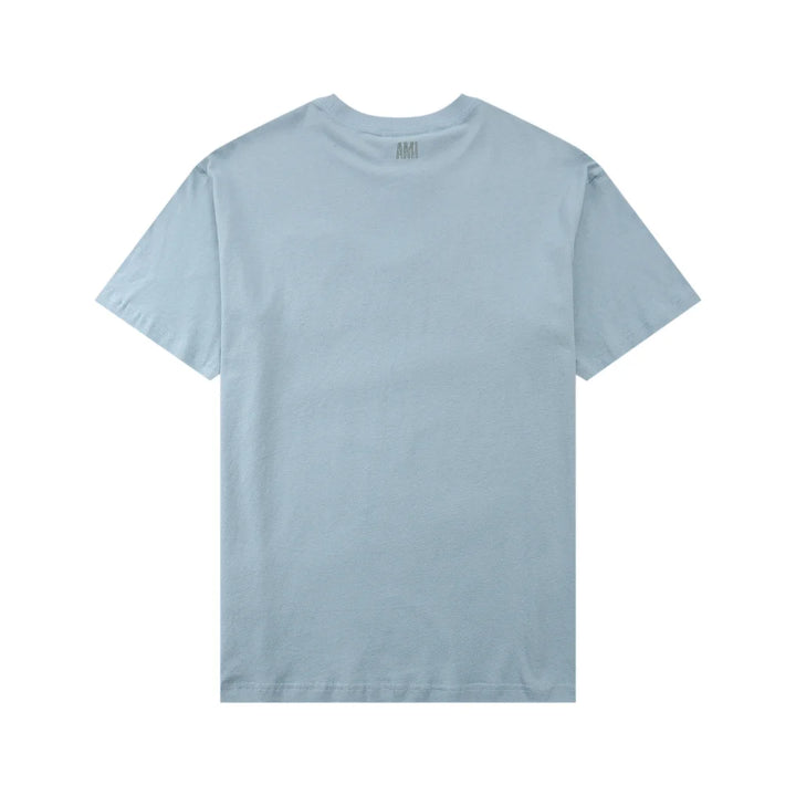 AMI Paris Herz-Logo Baumwoll-T-Shirt – Elegantes Designer Unisex Kurzarm Shirt