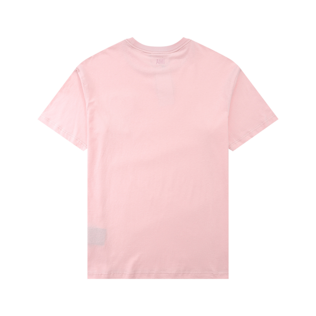 AMI Paris Herz-Logo Baumwoll-T-Shirt Herren – Klassisch, Komfortabel, Stilvoll