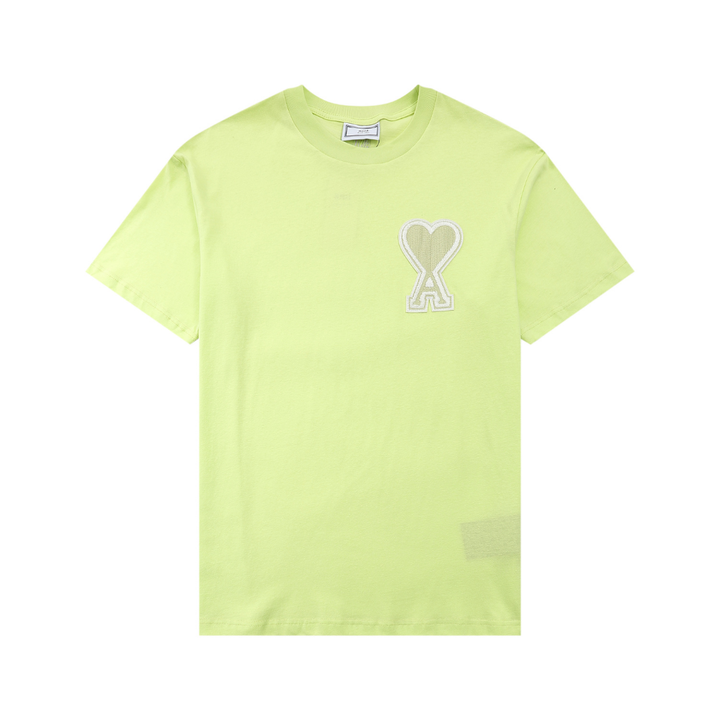 AMI Paris Herz Logo Baumwoll-T-Shirt für Herren – Stilvoll, Bequem, Zeitlos