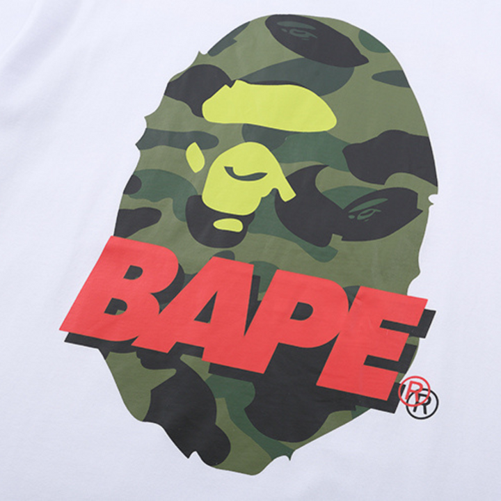 Exklusives BAPE Streetwear T-Shirt: Baumwolle, Kultiges Affen-Logo, Bequem & Stylisch