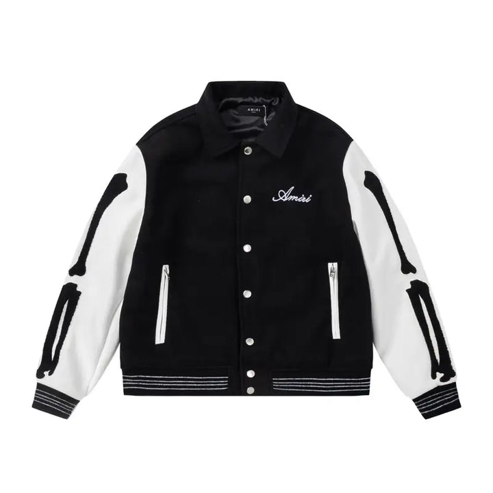 Amiri Monogramm Designer Jacke – Luxuriöser Herren Streetwear Rock'n'Roll Stil