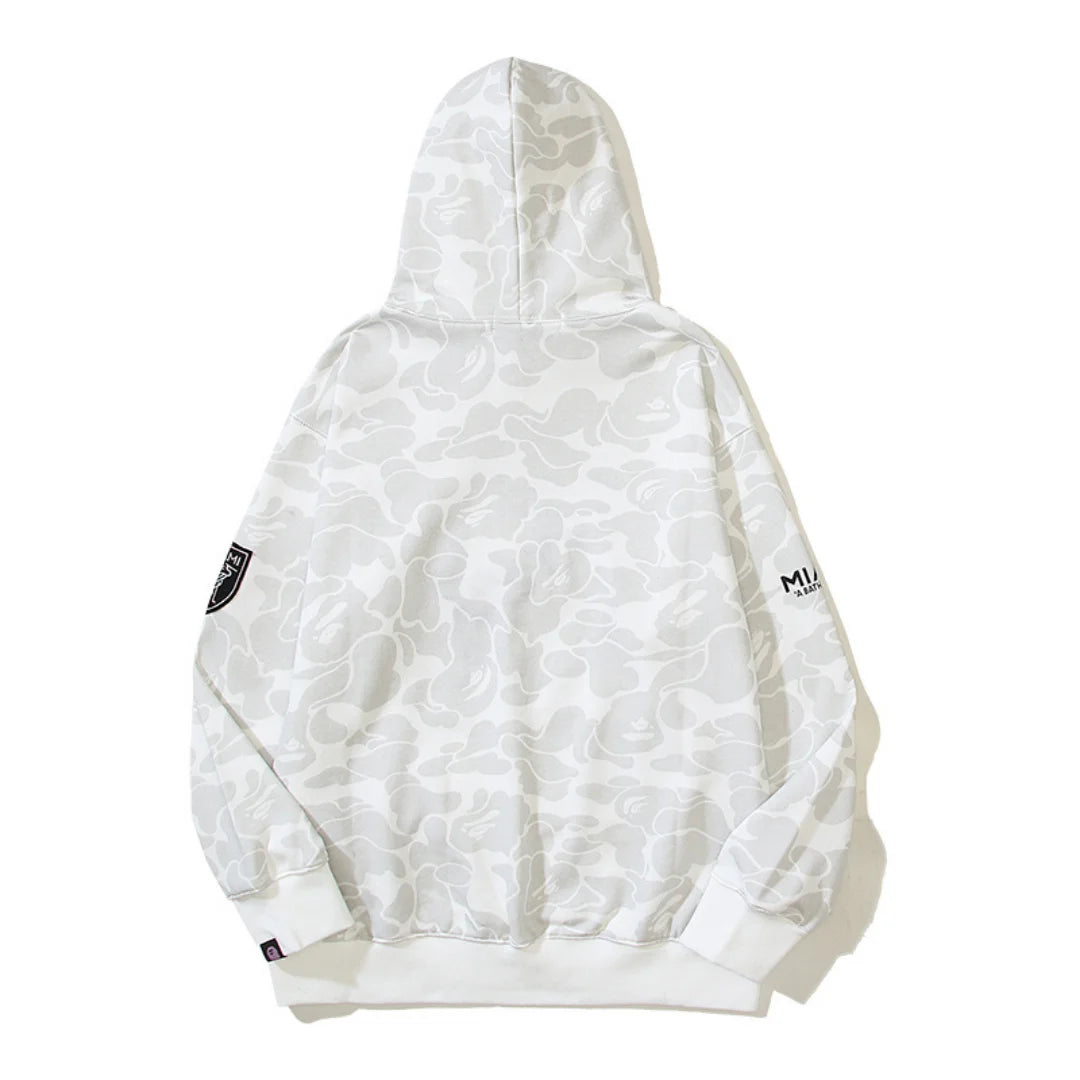 Exklusiver BAPE Miami Haifisch Camo Kapuzenpullover – Stylischer Streetwear Hoodie