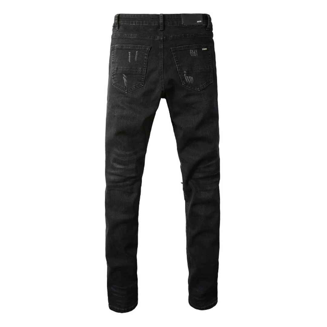 Luxuriöse Amiri Paint Splatter Jeans für Herren – Distressed Streetwear Denim