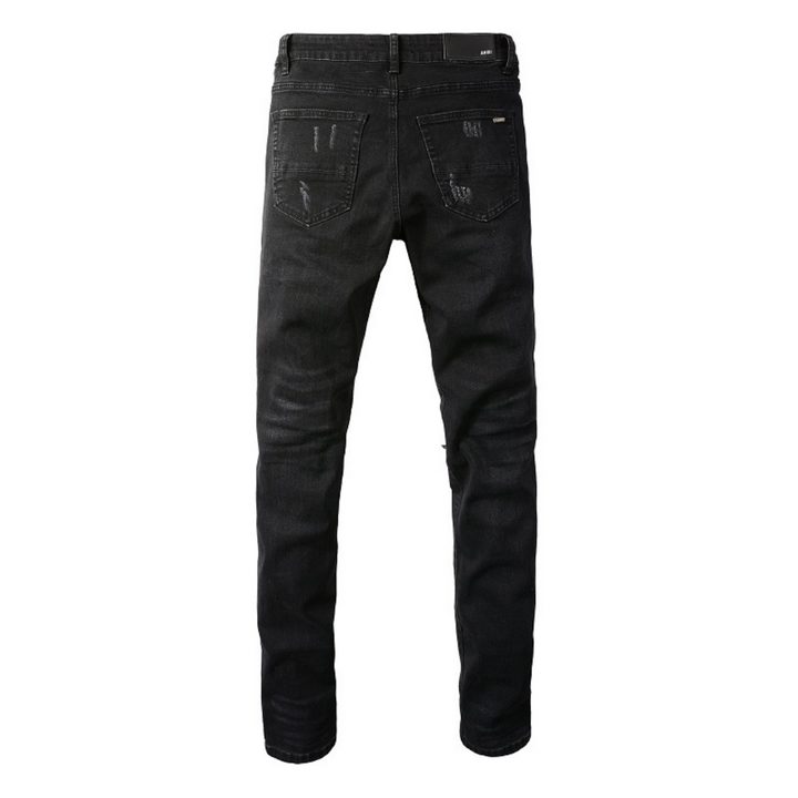 Luxuriöse Amiri Paint Splatter Jeans für Herren – Distressed Streetwear Denim