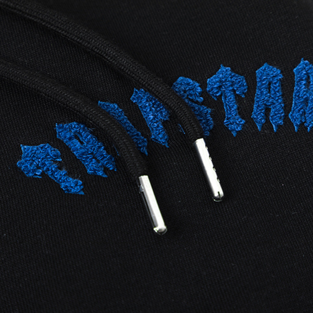 Trapstar Irongate Arch Chenille Grau-Blauer Trainingsanzug – Stilvoller Streetwear Jogger Set