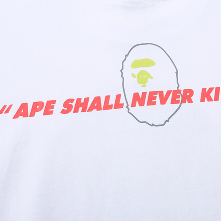 Exklusives BAPE Streetwear T-Shirt: Baumwolle, Kultiges Affen-Logo, Bequem & Stylisch