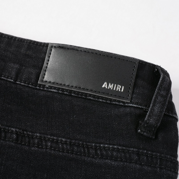 Luxuriöse Amiri Paint Splatter Jeans für Herren – Distressed Streetwear Denim